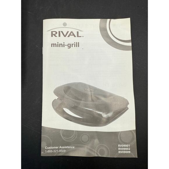 Rival Mini Grill RV-09009 – In Box - Like New - Picture 8 of 9